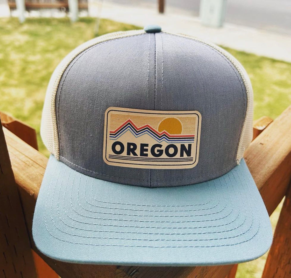 Oregon Sunset - Leather Patch Hat