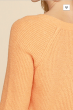 VNeck Sweater Canteloupe