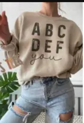 ABCDEFU Sweatshirt gray