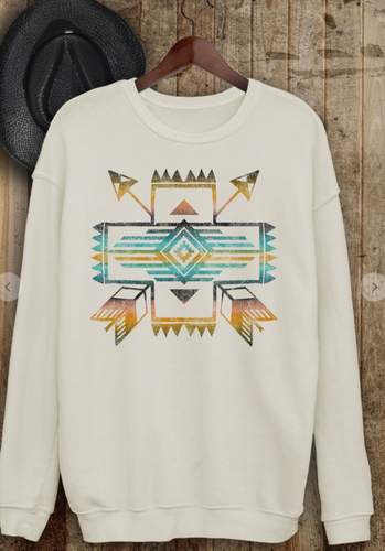 Aztec Sweatshirt white