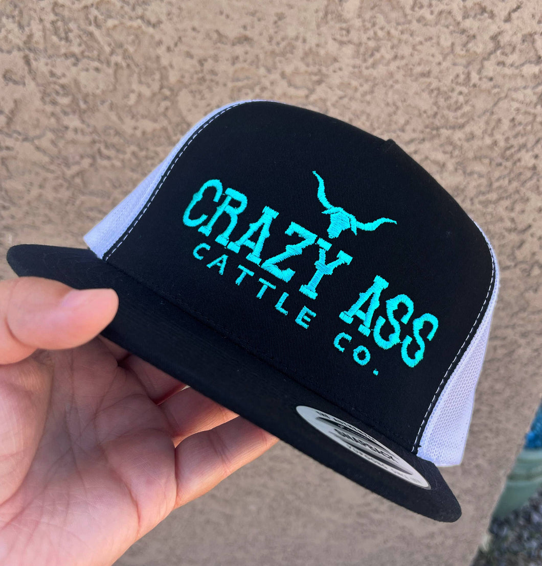Crazy ass cattle turquoise hat