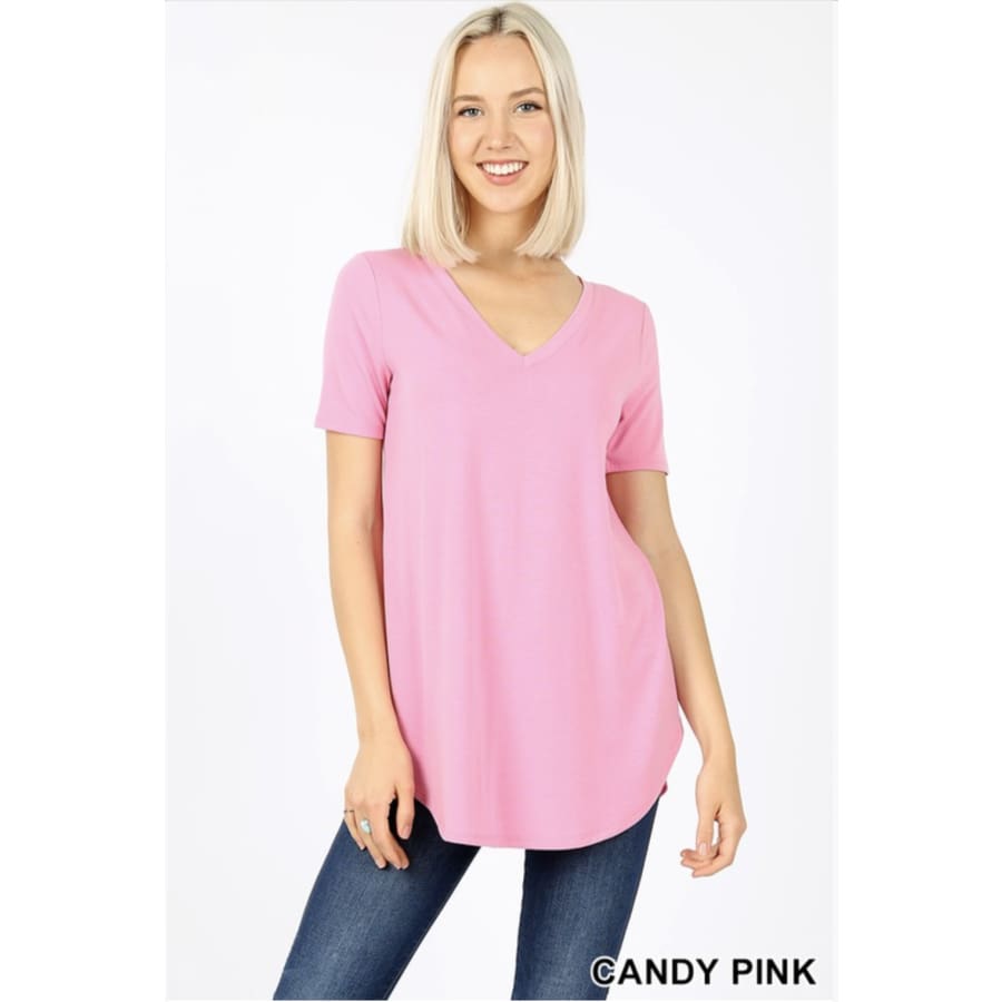 Basic Tee - Candy Pink - The GyPsY Barn Boutique