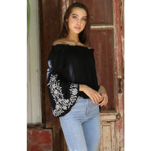 Blk Emb Bell - The GyPsY Barn Boutique