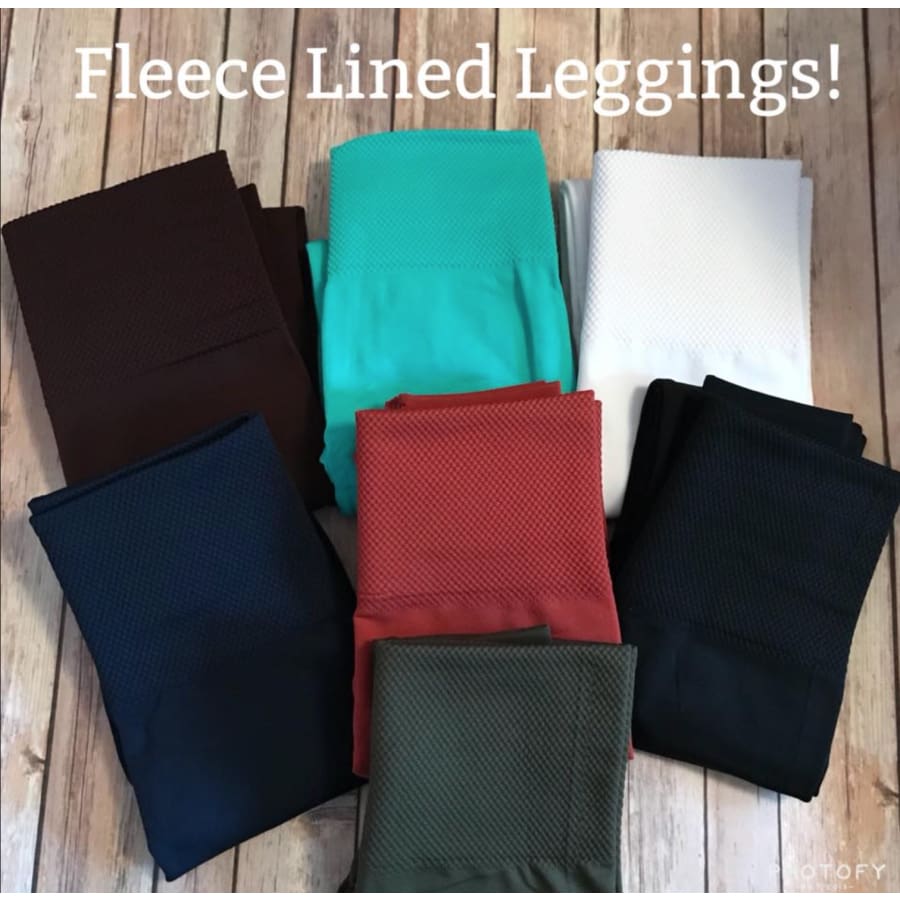 Fleece Leggings - The GyPsY Barn Boutique