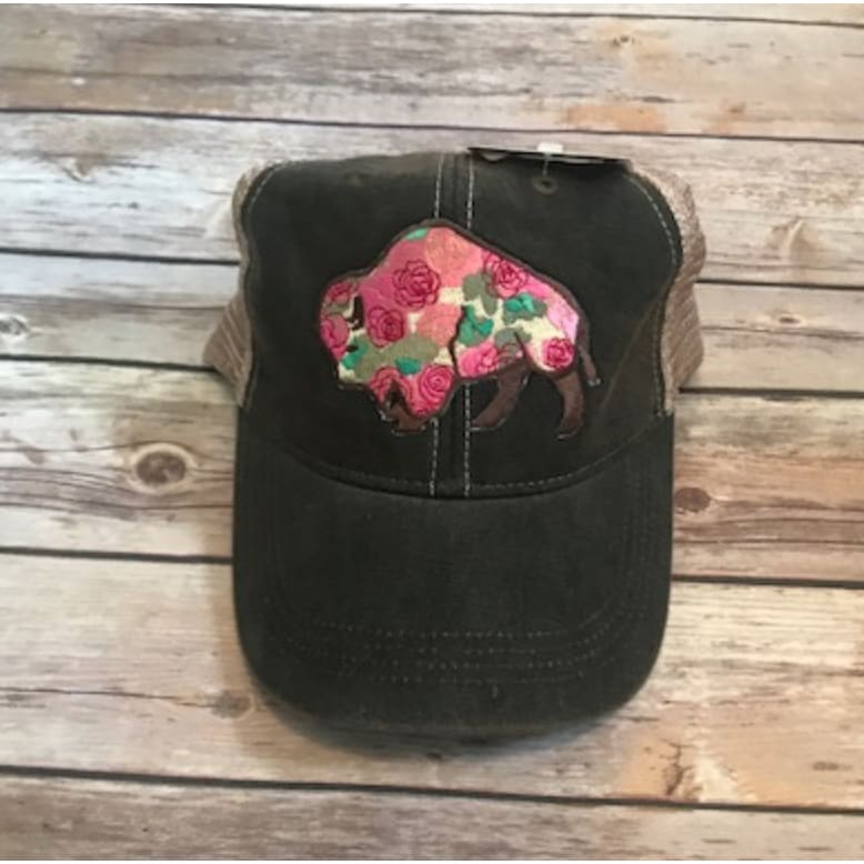 Gray Buffalo Hat - The GyPsY Barn Boutique