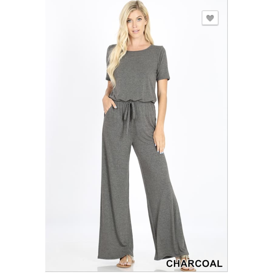 Jumpsuit Charcoal - The GyPsY Barn Boutique