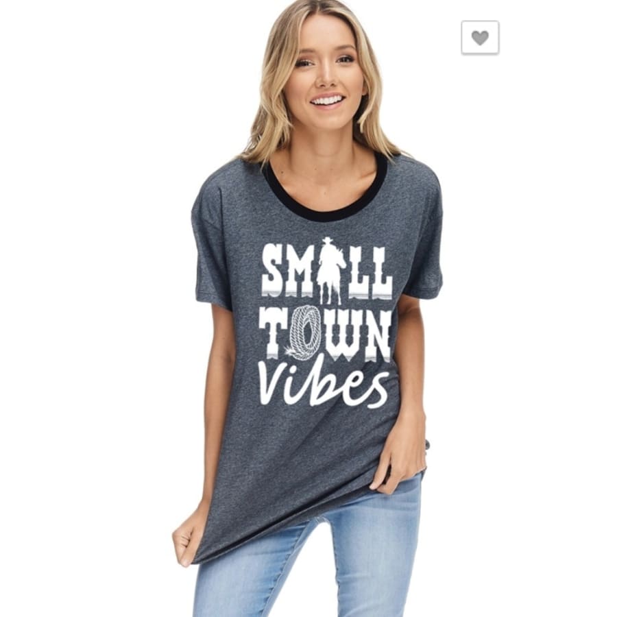 Small Town Girl Vibes Gray - The GyPsY Barn Boutique