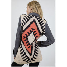 Stone Washed Aztec Jacket - Grey - The GyPsY Barn Boutique