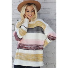 Stripe Knit Sweater - The GyPsY Barn Boutique