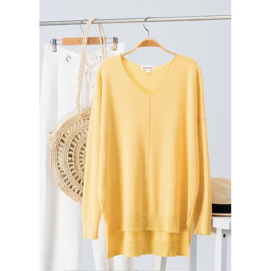Yellow High Low tunic - The GyPsY Barn Boutique